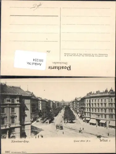 101224,Wien 1 Grand Hotel Kärnthner-Ring Kärntnerring