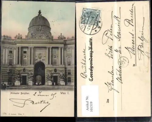 101519,Wien 1 Michaeler Burgthor Burgtor 1905