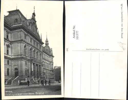 101577,Wien 1 Justizpalast vor d. Brand