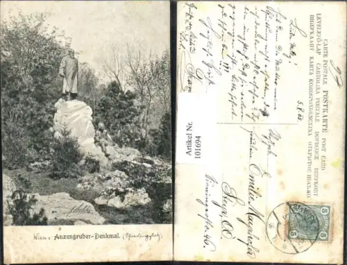 101694,Wien 1 Anzengruber-Denkmal 1905