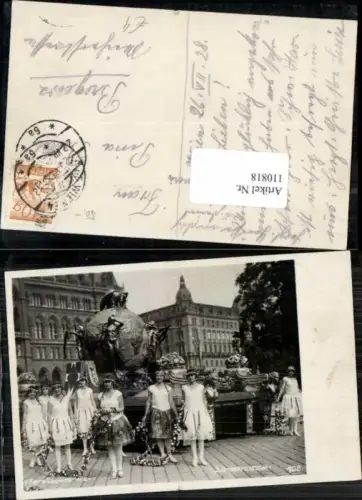 110818,Wien 1 Sängerfestzug 1928 pub Foto Lechner Wien Sängerbundfest