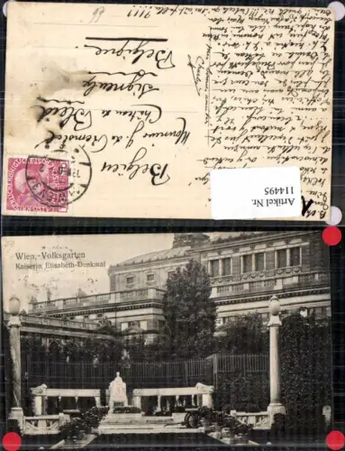 114495,Wien Volksgarten Kaiserin Elisabeth Denkmal Sissi Sisi