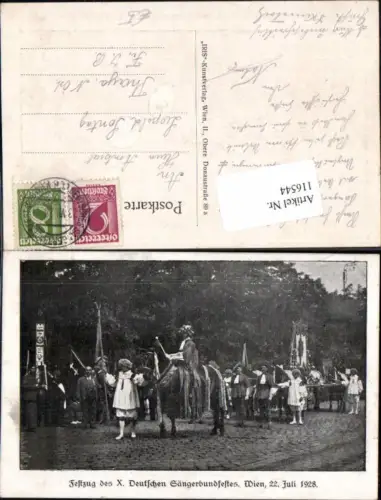 116544,Festzug des 10 Deutschen Sängerbundfest 1928