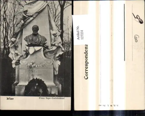 127231,Wien 1 Franz Supe Grabdenkmal Denkmal