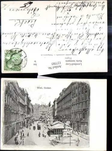 127585,Wien 1 Graben Pestsäule Brunnen