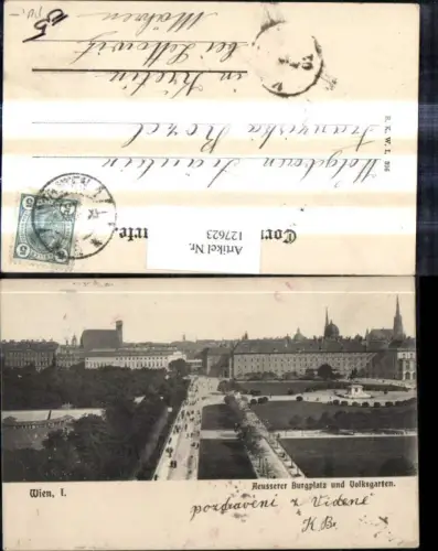 127623,Wien 1 Äusserer Burgplatz u. Volksgarten