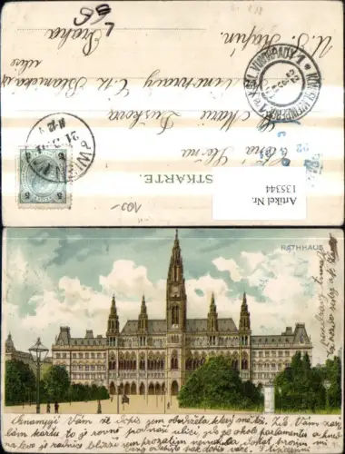 135344,Litho Wien 1 Rathaus