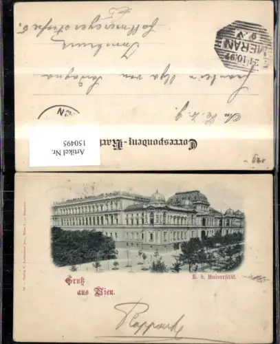 150495,Wien Innere Stadt K k Universität 1897