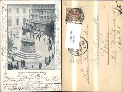 165428,Wien 1 Albrechts Monument Denkmal