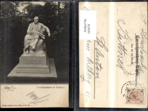 165479,Wien 1 Schindlerdenkmal i. Stadtpark Denkmal