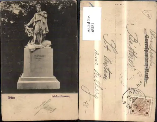 165481,Wien 1 Makartdenkmal Denkmal