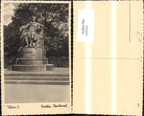165524,Wien 1 Goethe Denkmal