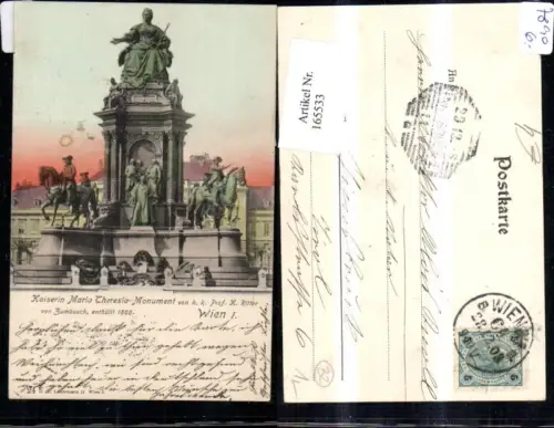 165533,Wien 1 Kaiserin Maria Theresia Monument 1903