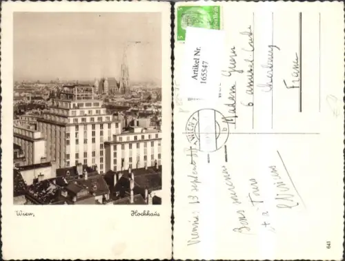 165547,Wien 1 Hochhaus 1938