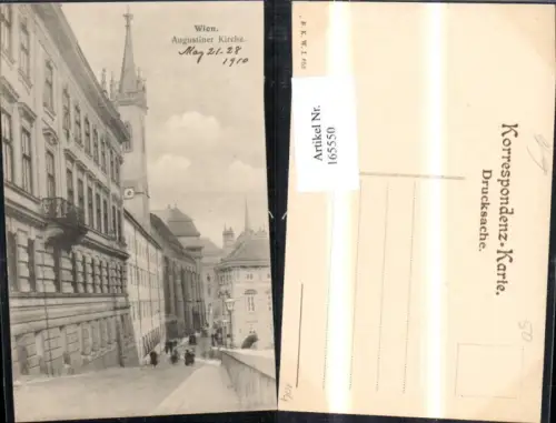 165550,Wien 1 Augustiner Kirche 1910