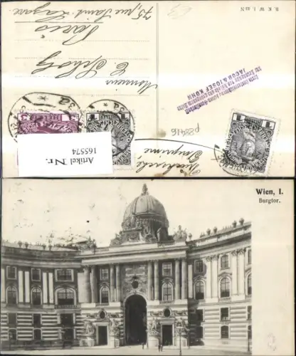165574,Wien 1 Burgtor 1911