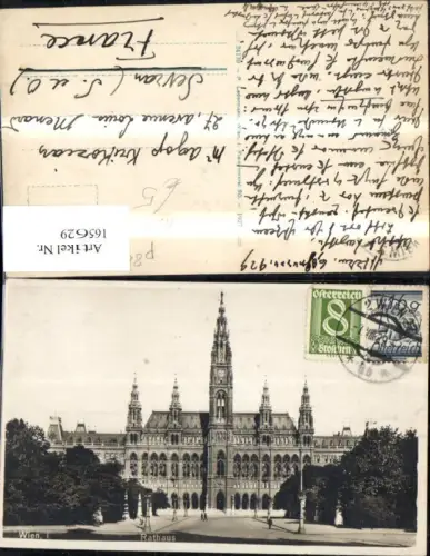 165629,Wien 1 Rathaus 1929