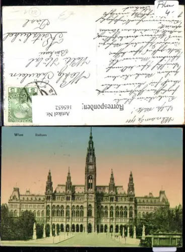 165652,Wien 1 Rathaus 1911