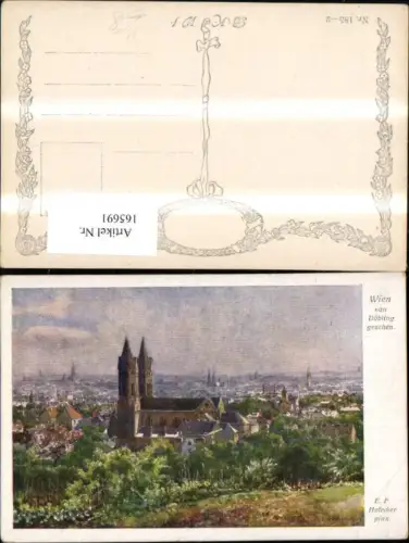 165691,Wien 1 v. Döbling gesehen sign E. F. Hofecker