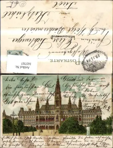 165707,Wien 1 Rathaus Front 1901