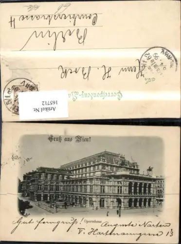 165712,Wien 1 Opernhaus Oper 1899