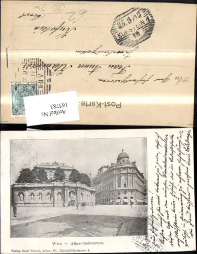 165783,Wien 1 Albrechtsbrunnen 1902