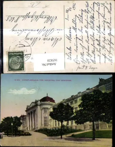 165820,Wien 1 Künstlerhaus für Industrie u. Gewerbe 1942