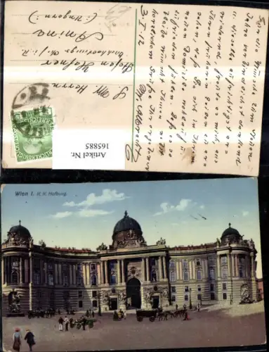 165885,Wien 1 K k Hofburg Kutsche Personen 1912