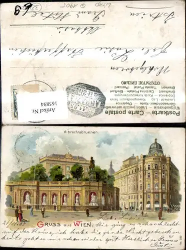165894,Wien 1 Albrechtsbrunnen Brunnen 1905