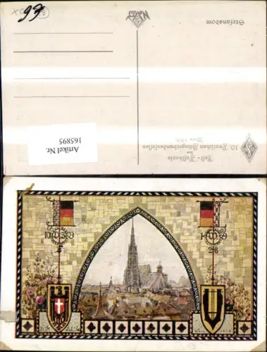 165895,Wien 1 Festpostkarte d. 10 Dt Sängerbundfest 1928 Stefansdom Stephansdom sign G F Schütz