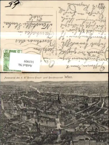 165909,Wien 1 Panorama d. K k Reichs Haupt u. Residenzstadt