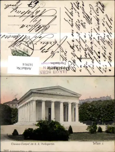 165914,Wien 1 Theseus Tempel i. K k Volksgarten