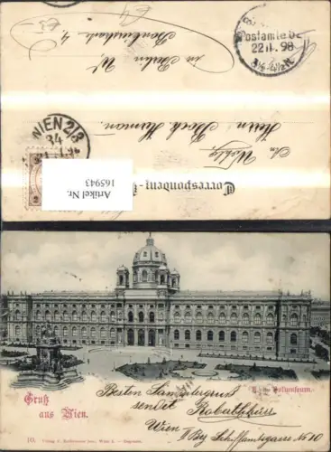165943,Wien 1 Litho K k Hofmuseum 1898