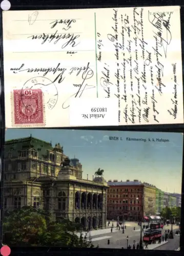 180359,Wien 1 Kärntnerring k.k. Hofoper Oper