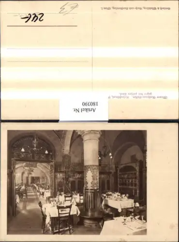 180390,Wien 1 Rathauskeller Rosenstüberl Blick geg. d. Großen Saal