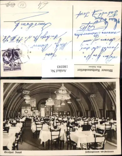 180393,Wien 1 Rathauskeller Großer Saal