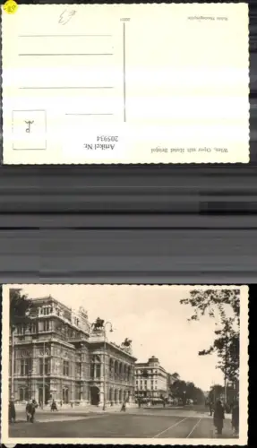 205934,Wien 1 Oper m. Hotel Bristol Straßenansicht