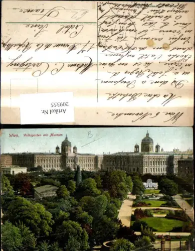 209355,Wien 1 Volksgarten m. Museum