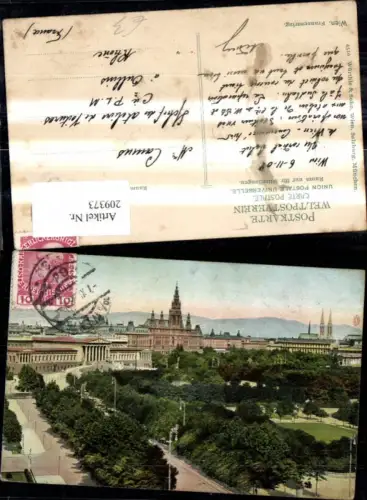 209373,Wien 1 Franzensring Ring m. Parlament Rathaus