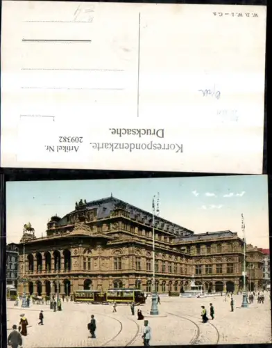 209382,Wien 1 Staatsoper Oper Strassenbahn Ringlinie
