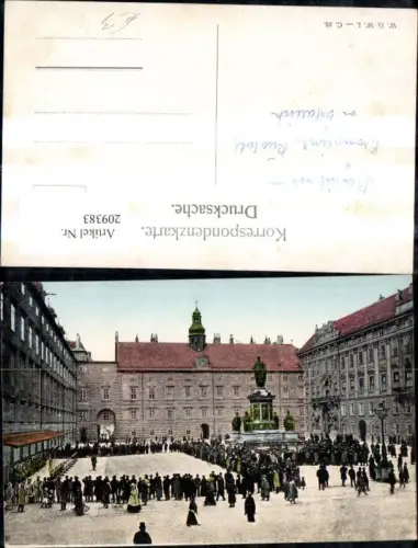 209383,Wien 1 Franzensplatz Hofburg Denkmal