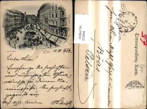 223894,Wien 1 Am Graben 1902