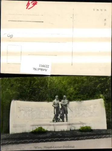 223911,Wien 1 Strauß Lanner Denkmal Statue