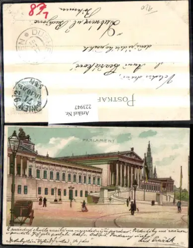 223947,Wien 1 Litho Parlament