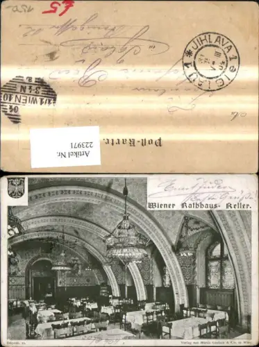 223971,Wien 1 Wiener Rathaus Keller Innenansicht