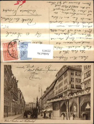 223973,Wien 1 Graben u. Trattnerhof Automobil
