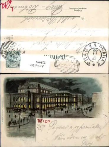 223989,Wien 1 Litho K. u. k. Oper