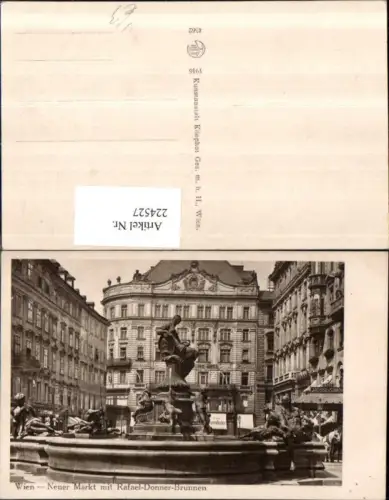 224527,Wien 1 Neuer Markt m. Rafael-Donner-Brunnen pub Kilophot 4562