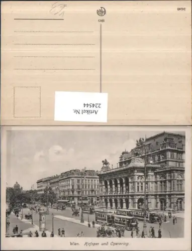 224544,Wien 1 Hofoper Oper u. Opernring Straßenbahnen pub Kilophot 24248