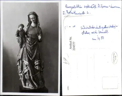 224577,Wien 1 Rotenturmstraße Erzbischöfliches Diözesen-Museum Süddeutsche Muttergottes Madonna